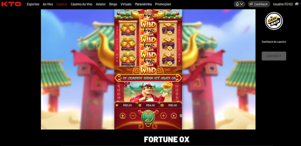 Fortune Ox oyunu KTO Casino resmi web sitesinde.